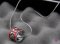 Hermes 3D Pop "H" logo Snake Bone Red Necklace in White Gold